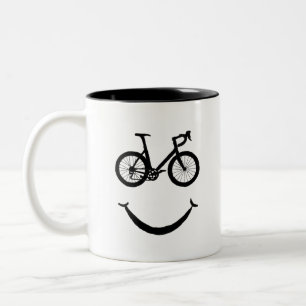 Caneca De Café Em Dois Tons Bicicleta de Clipe Bicicleta de Ciclo FelizClipArt