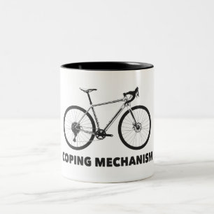 Caneca De Café Em Dois Tons Bicicleta do mecanismo de cópia