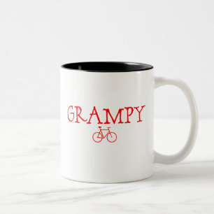 Caneca De Café Em Dois Tons Bicicleta do vermelho de Grampy