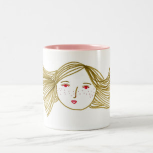 Caneca De Café Em Dois Tons Bicicleta fundida