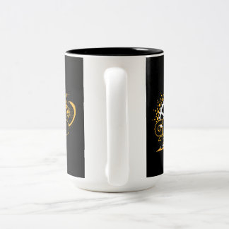 Caneca De Café Em Dois Tons Bicicleta Montada Para Ir De Bicicleta 