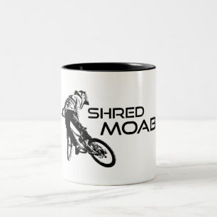 Caneca De Café Em Dois Tons Bicicleta Montanha Shred Moab