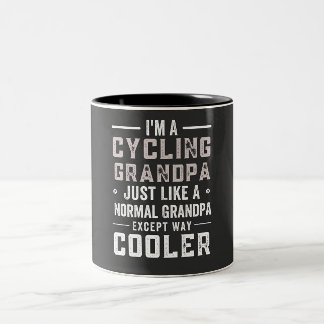 Caneca De Café Em Dois Tons bicicleta, mountain bike, bike, mountain bike, mtb (Centro)
