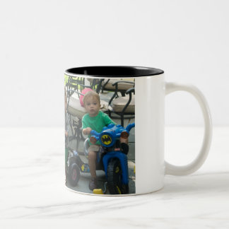Caneca De Café Em Dois Tons bicicletas