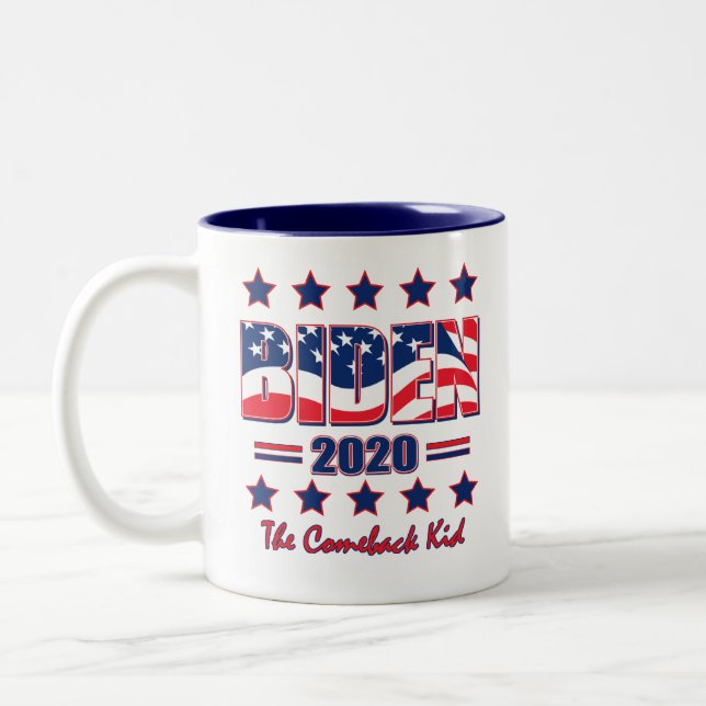 CANECA DE CAFÉ EM DOIS TONS BIDEN-2020 (Esquerda)