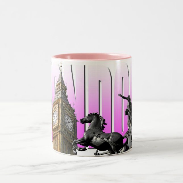 Caneca De Café Em Dois Tons Big Ben-London-England (Centro)