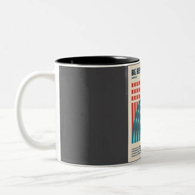 Caneca De Café Em Dois Tons Big Bend National Park Viagem Art (Esquerda)