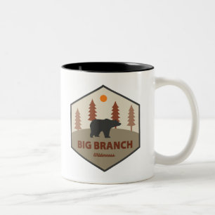 Caneca De Café Em Dois Tons Big Branch Wilderness Vermont Bear
