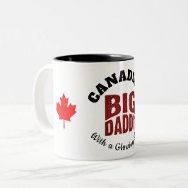 Caneca De Café Em Dois Tons BIG DADDY - Canadense Com um Coração Radiante