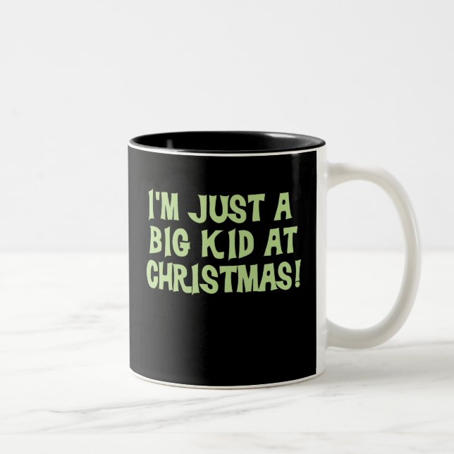 Caneca De Café Em Dois Tons Big Kid no Natal (Direita)