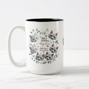 Caneca De Café Em Dois Tons Big Love Cat Mug - Sussurros Silenciosos e Sete Pu