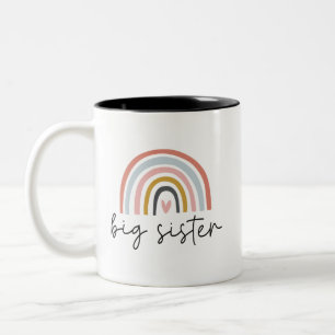 Caneca De Café Em Dois Tons Big Sister Toddler Irmãs Crianças