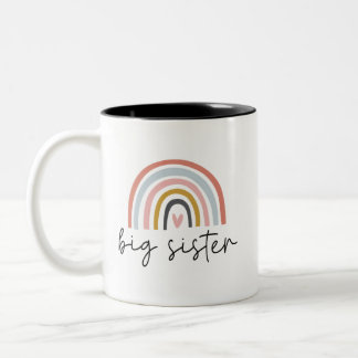 Caneca De Café Em Dois Tons Big Sister Toddler Irmãs Crianças 