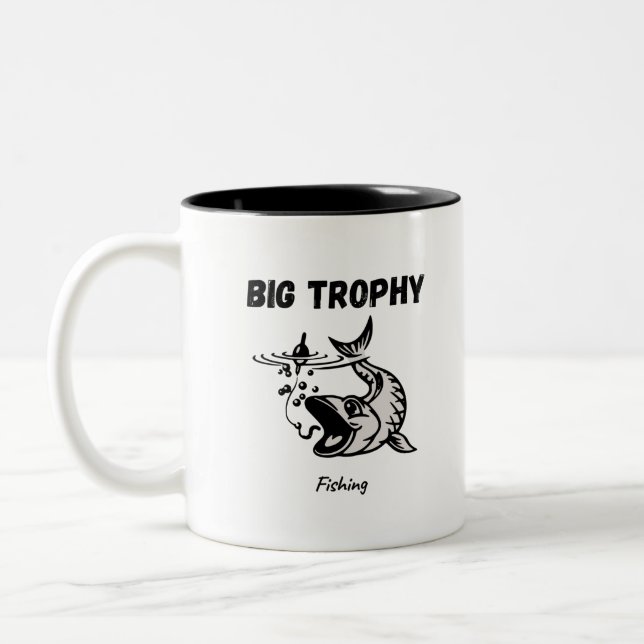 Caneca De Café Em Dois Tons Big Trophy Fishing (Esquerda)