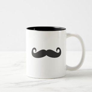 Caneca De Café Em Dois Tons bigode