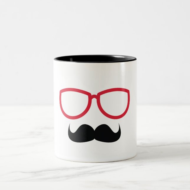 Caneca De Café Em Dois Tons Bigode (Centro)