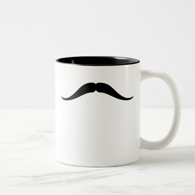 Caneca De Café Em Dois Tons Bigode de Pancho Villa (Direita)