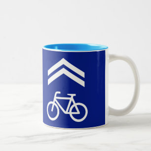 Caneca De Café Em Dois Tons Bike Lane