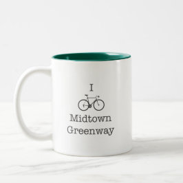 Caneca De Café Em Dois Tons Bike Midtown Greenway