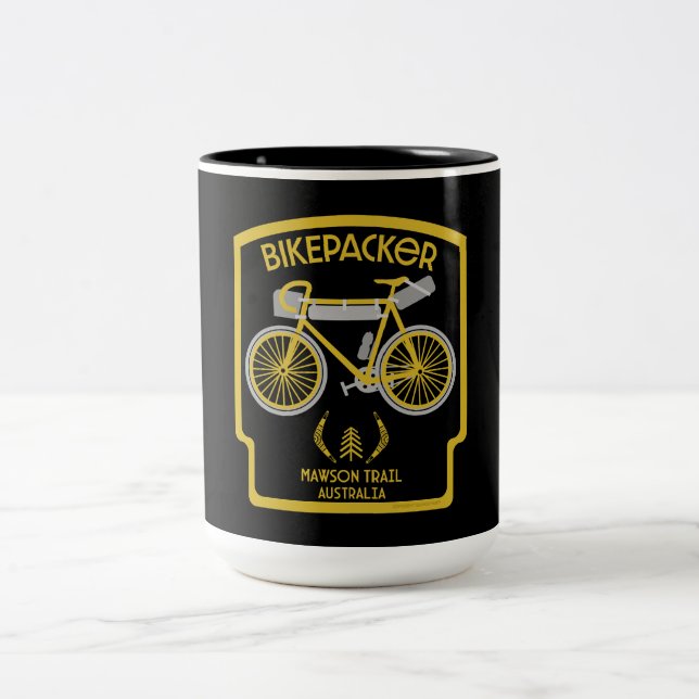 Caneca De Café Em Dois Tons Bikepacking Mawson Trail (Centro)