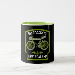 Caneca De Café Em Dois Tons Bikepacking Nova Zelândia