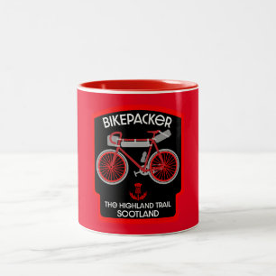 Caneca De Café Em Dois Tons Bikepacking The Highland Trail Scotland