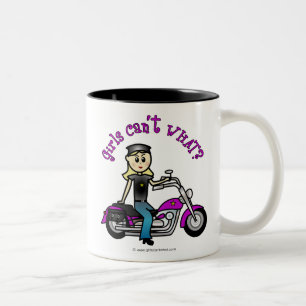 Caneca De Café Em Dois Tons Biker loiro