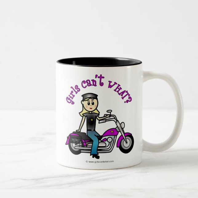 Caneca De Café Em Dois Tons Biker loiro (Direita)