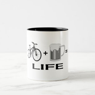 Caneca De Café Em Dois Tons Bikes & Beer!