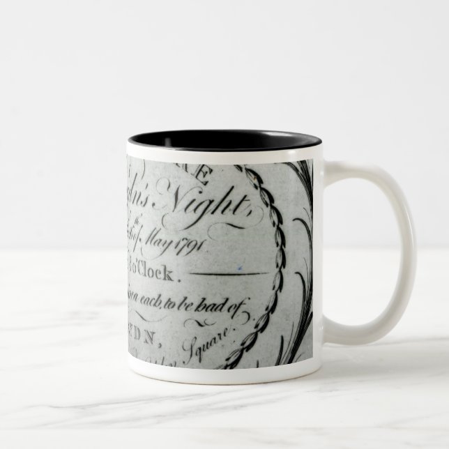 Caneca De Café Em Dois Tons Bilhete do "a Noite Sr. Haydn" em Hanover (Direita)