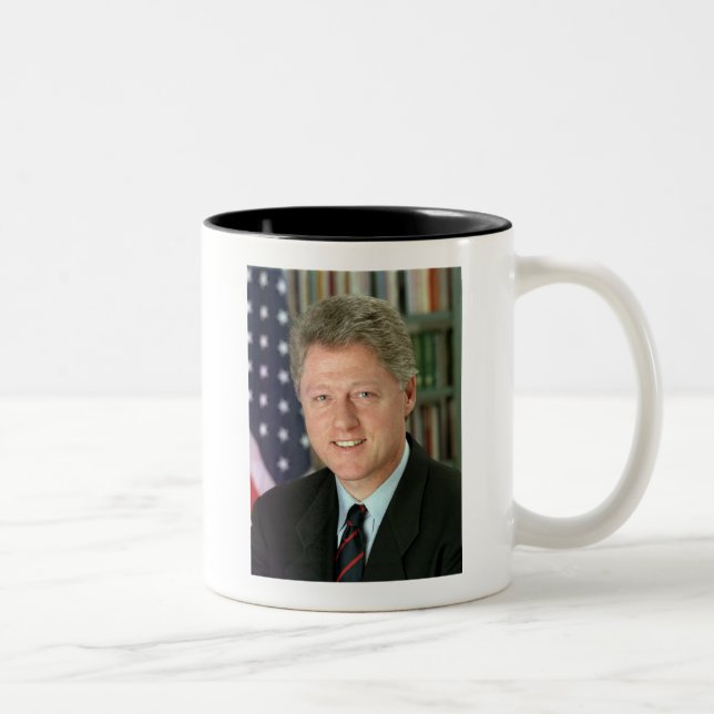 Caneca De Café Em Dois Tons Bill Clinton (Direita)