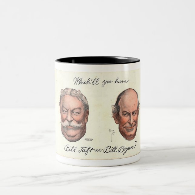 Caneca De Café Em Dois Tons Bill Taft er Bill Bryan? (Centro)