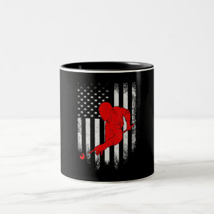 Caneca De Café Em Dois Tons Billiards Lover Presente do American Flag Billia