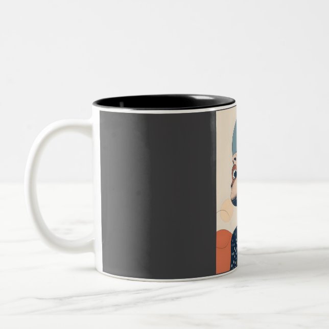 Caneca De Café Em Dois Tons Billie Holiday (Esquerda)