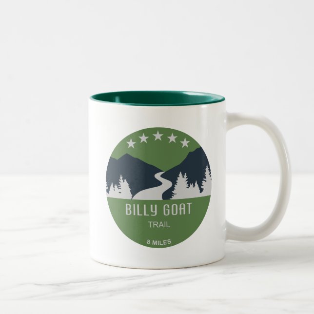 Caneca De Café Em Dois Tons Billy Goat Trail Maryland (Direita)