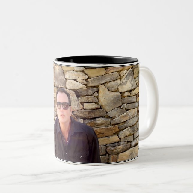 Caneca De Café Em Dois Tons Billy Kay Stone Wall Coffee Mugs (Frente Esquerda)