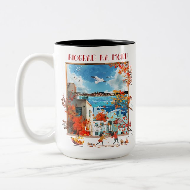 Caneca De Café Em Dois Tons Biograd na moru 2 (Esquerda)