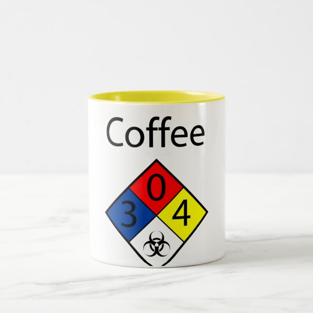 Caneca De Café Em Dois Tons Biohazard MSDS do café (Centro)