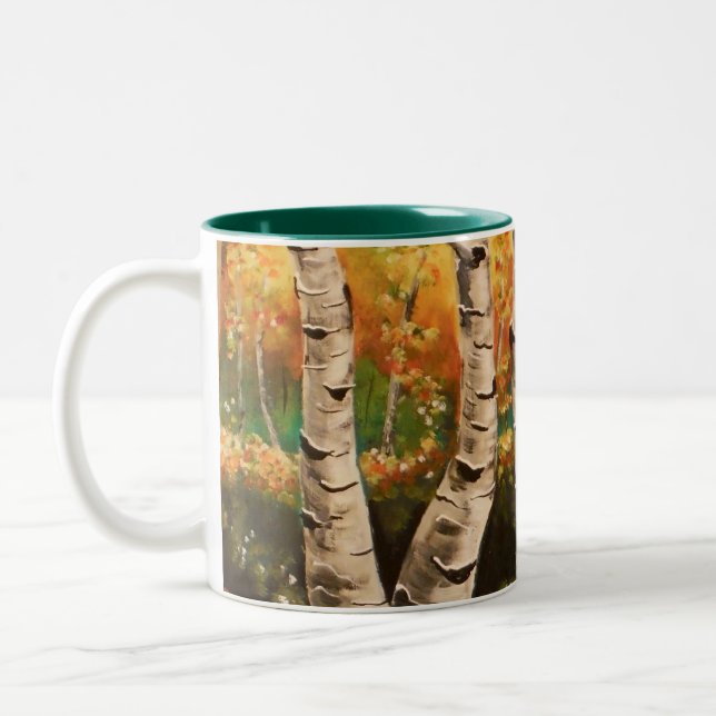 Caneca De Café Em Dois Tons Birch branco (Esquerda)