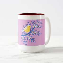 Caneca De Café Em Dois Tons Bird Art Mugs