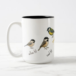 Caneca De Café Em Dois Tons Bird Mug – Garden Birds Watercolour Coffee Cup