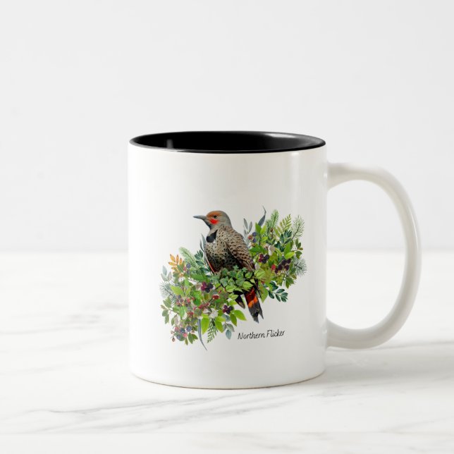 Caneca De Café Em Dois Tons Bird Mug Norte Flicker (Direita)