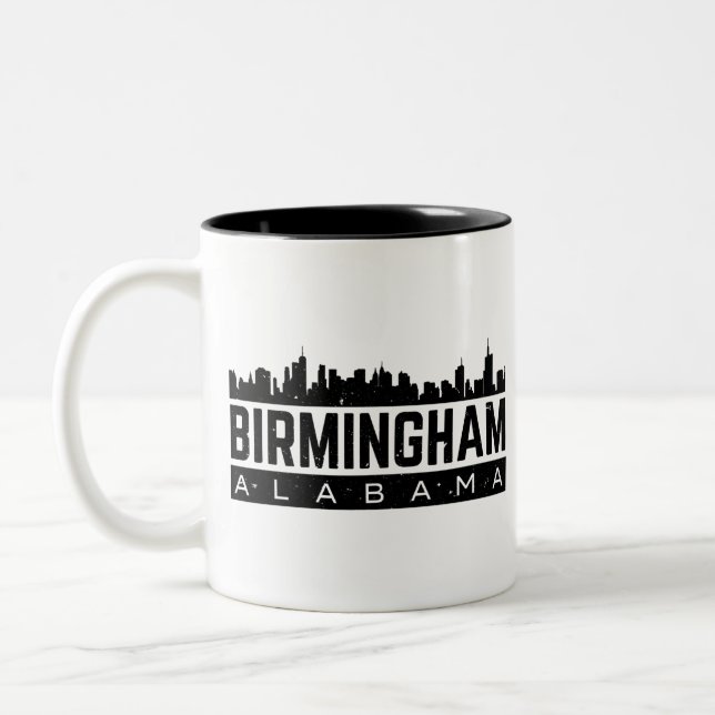 Caneca De Café Em Dois Tons Birmingham Alabama (Esquerda)
