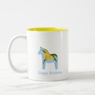 Caneca De Café Em Dois Tons Birthday Daffodil Dala Mug
