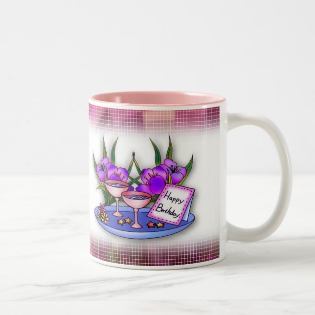 Caneca De Café Em Dois Tons Birthday Mug (Direita)