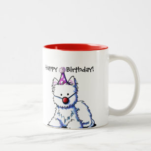 Caneca De Café Em Dois Tons Birthday Westie Mug