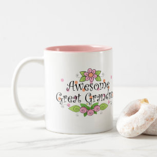 Caneca De Café Em Dois Tons Bisavó Muito Incrível