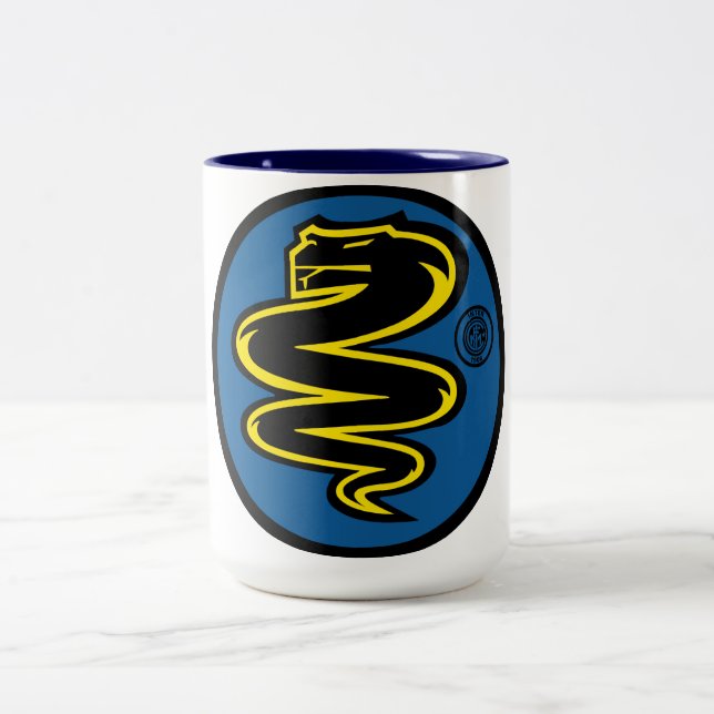 Caneca De Café Em Dois Tons Biscione Nerazzurro - Mug (Centro)