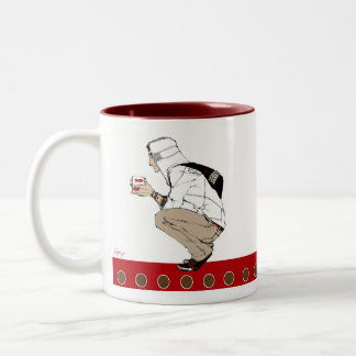 Caneca De Café Em Dois Tons Biscoito Bondings