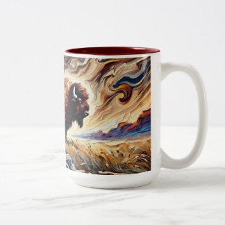 Caneca De Café Em Dois Tons Bison Mug